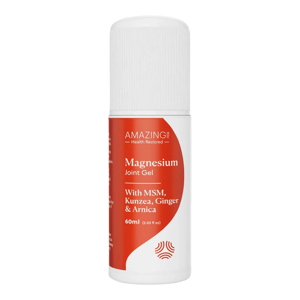 Bottle of Amazing Magnesium Joint Gel on a white background