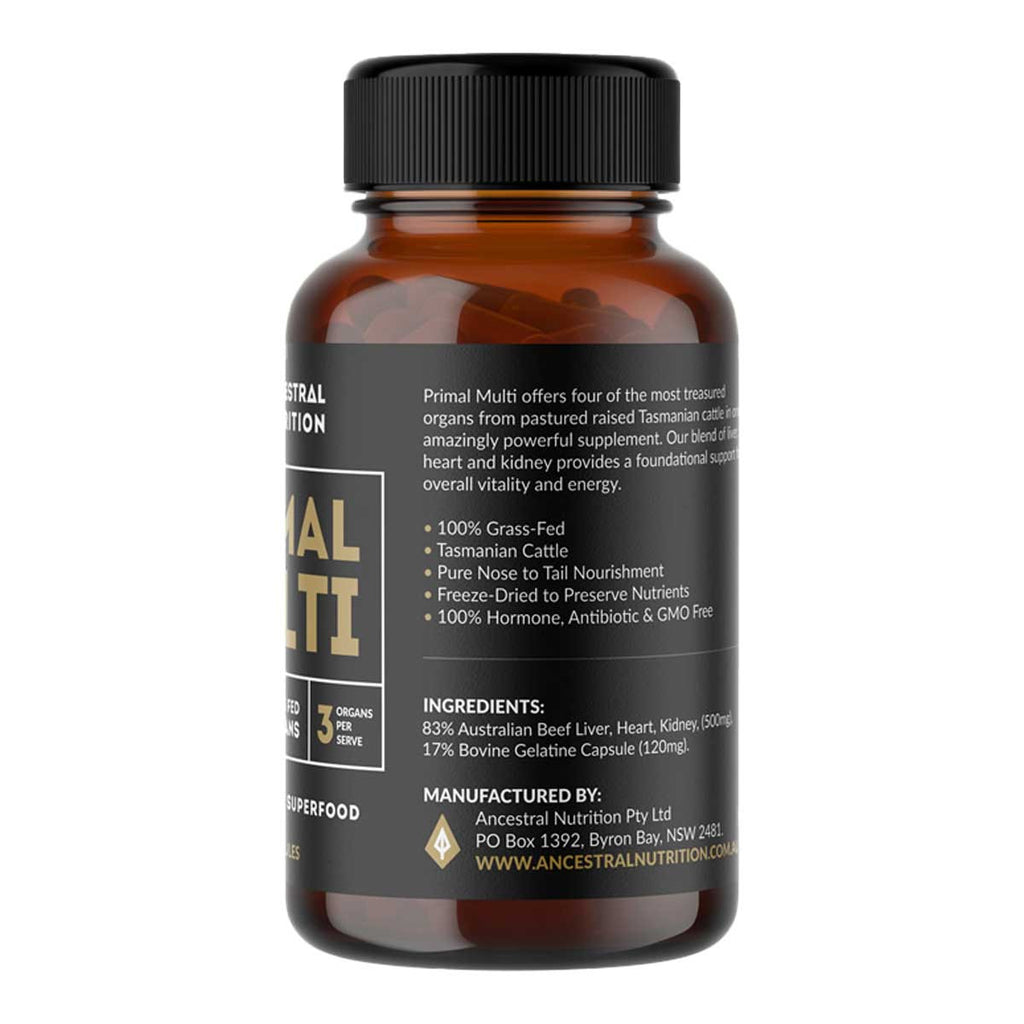 ANCESTRAL NUTRITION Primal Multi 100% Grass Fed Beef Organs _3