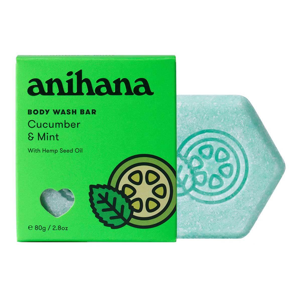Anihana Body Wash Bar - Cucumber & Mint _2