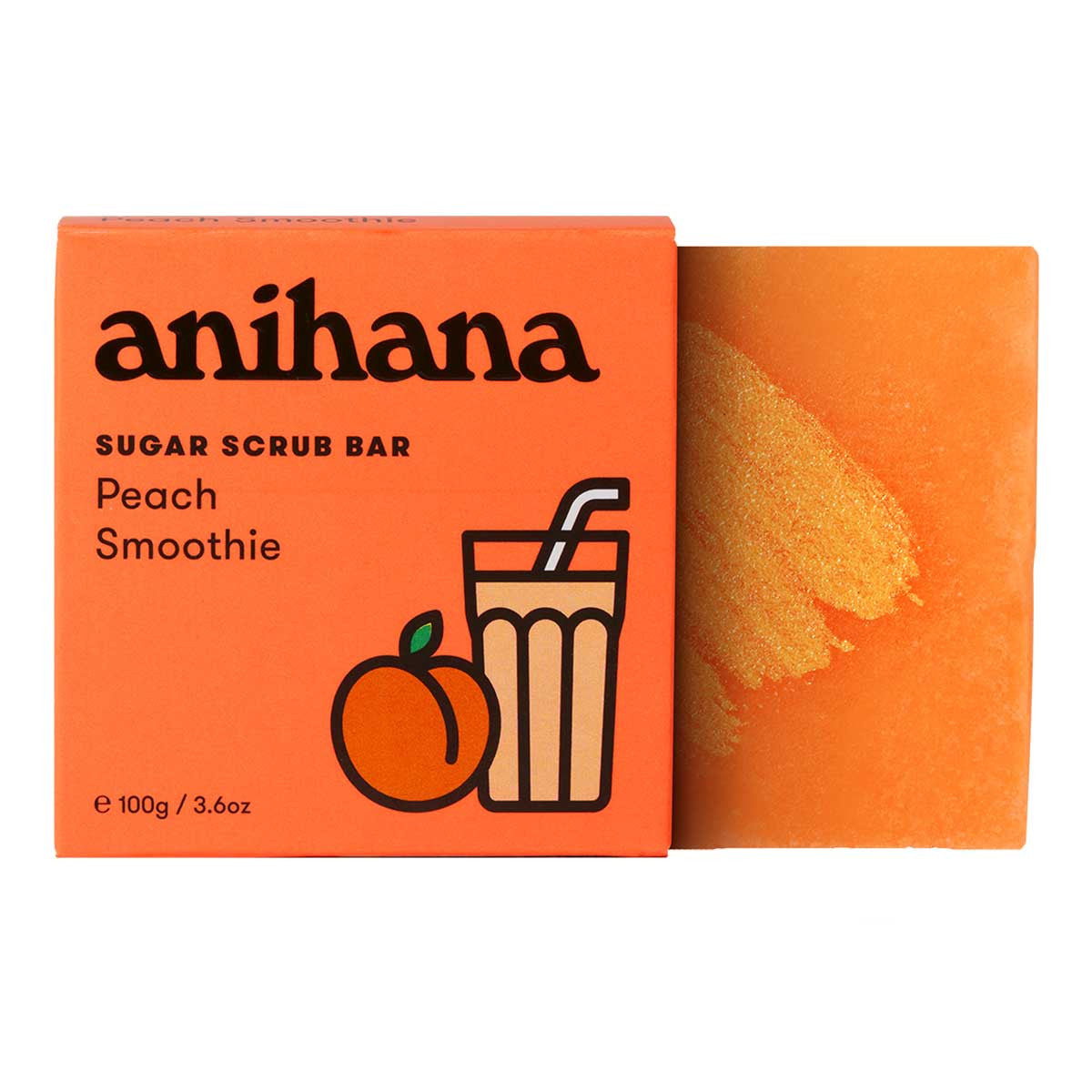 Anihana Sugar Scrub Bar - Peach Smoothie _2