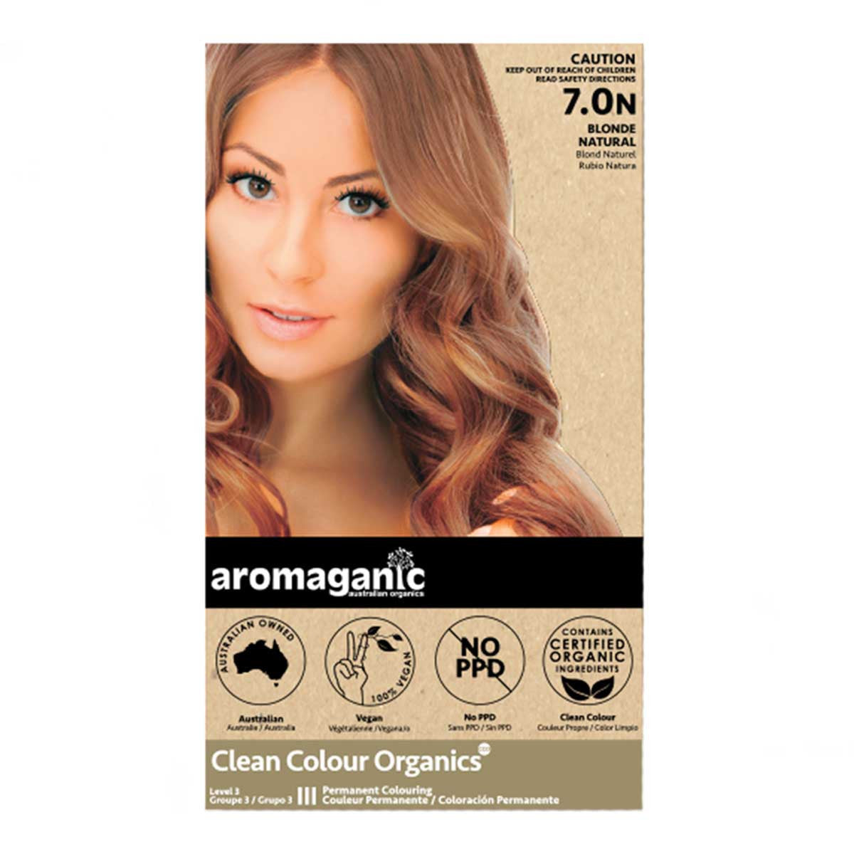 Aromaganic Medium Blonde Hair Dye (7N) _1
