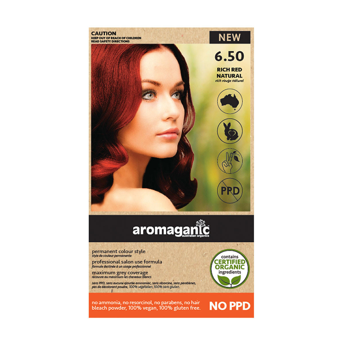 Aromaganic Rich Red Natural Hair Dye 6.5_1