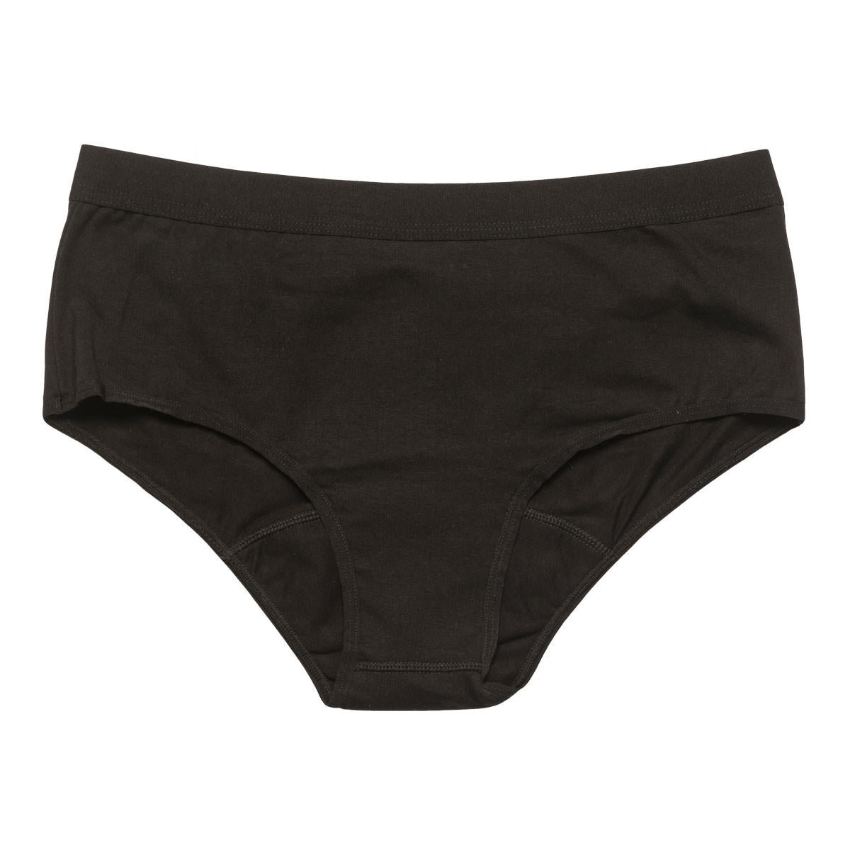 AWWA Cotton Basic Period Brief Black_1