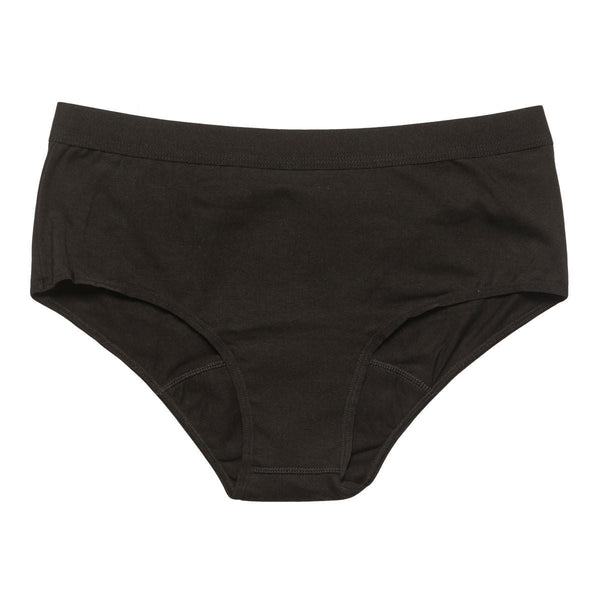 Cotton Basic Period Brief (Black)