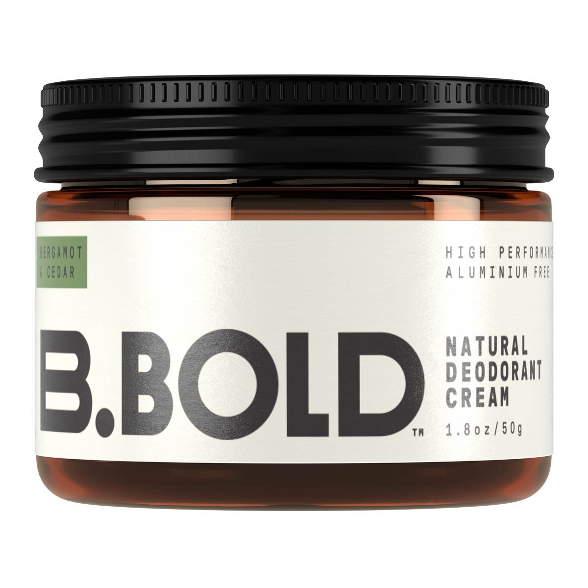 B.BOLD Bergamot & Cedar Natural Deodorant Cream _1