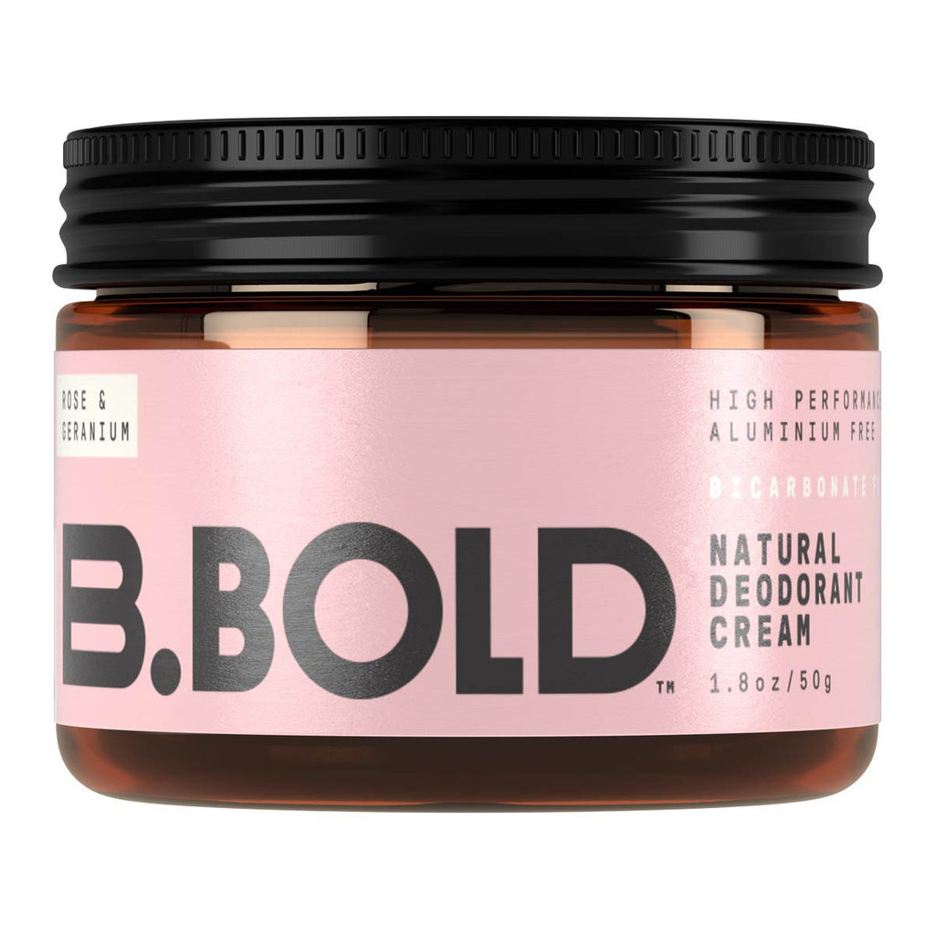 B.BOLD Rose & Geranium Deodorant Cream (Bicarbonate Free) _1