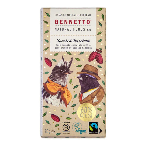 Toasted Hazelnut Organic Dark Chocolate