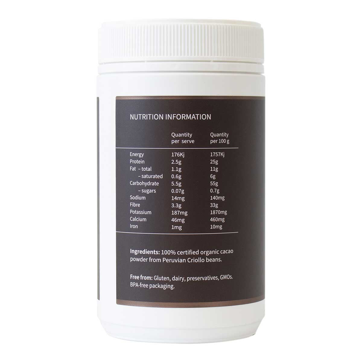 BioBalance Certified Organic Cacao Powder _2