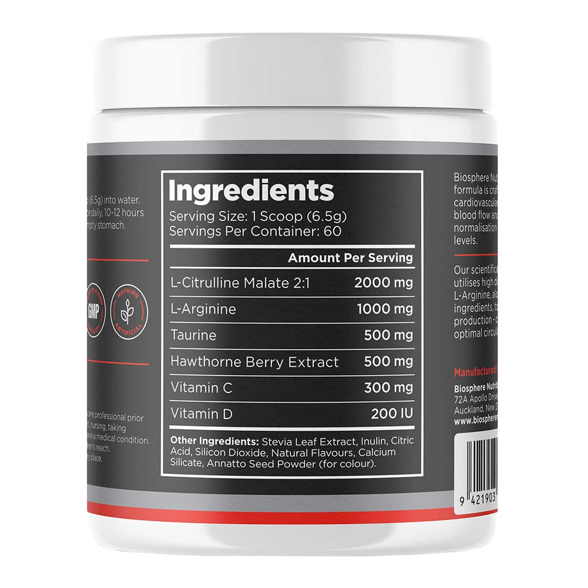 Biosphere Nitric Oxide - Citrulline & Arginine _2