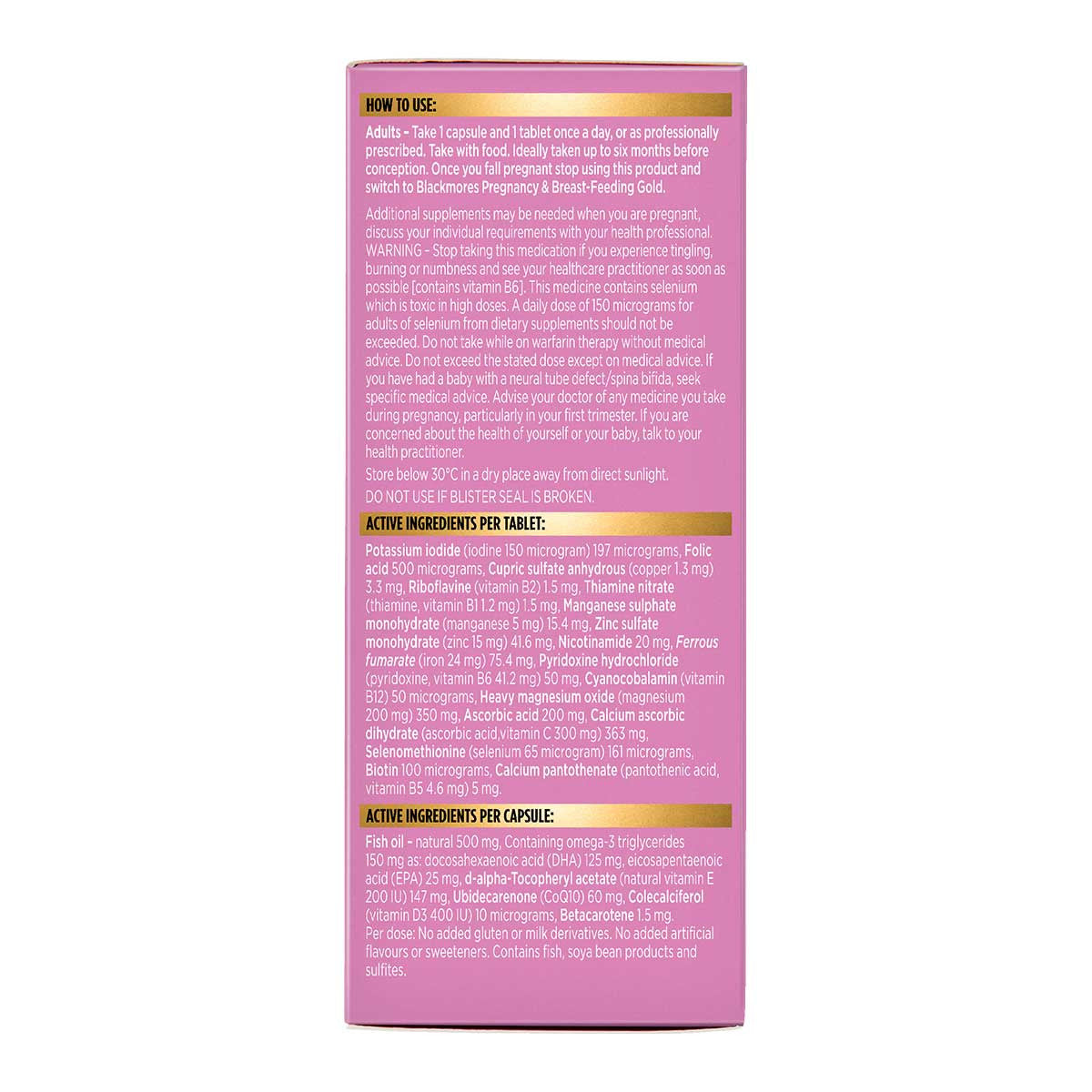 Blackmores Conceive Well Gold _3