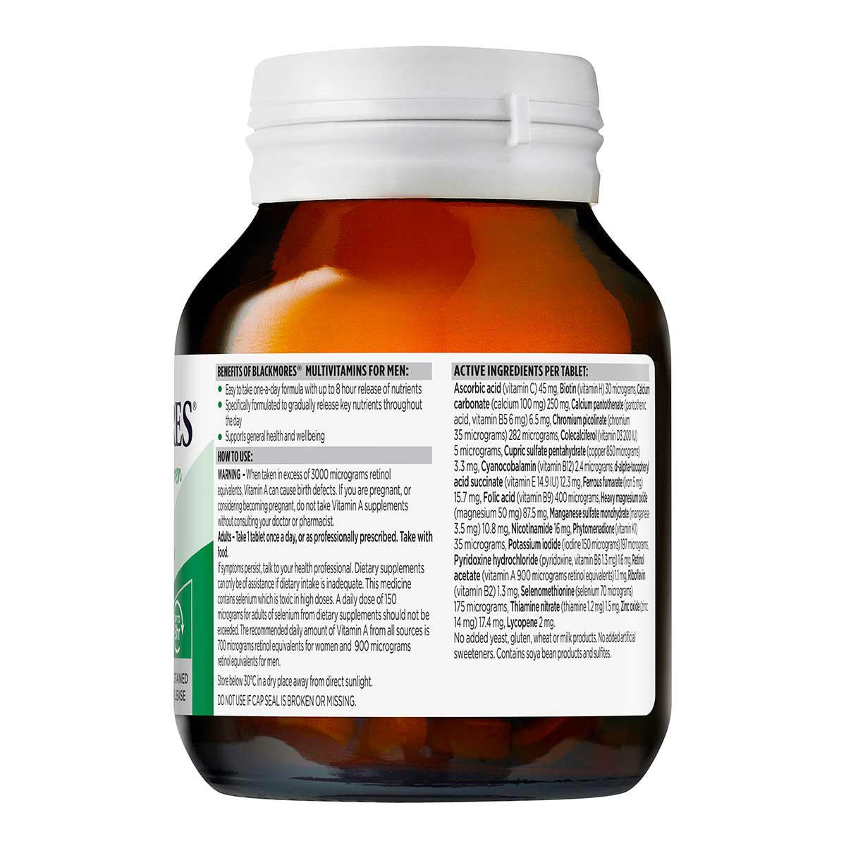 Blackmores Multivitamins for Men Sustained Release Technology_2