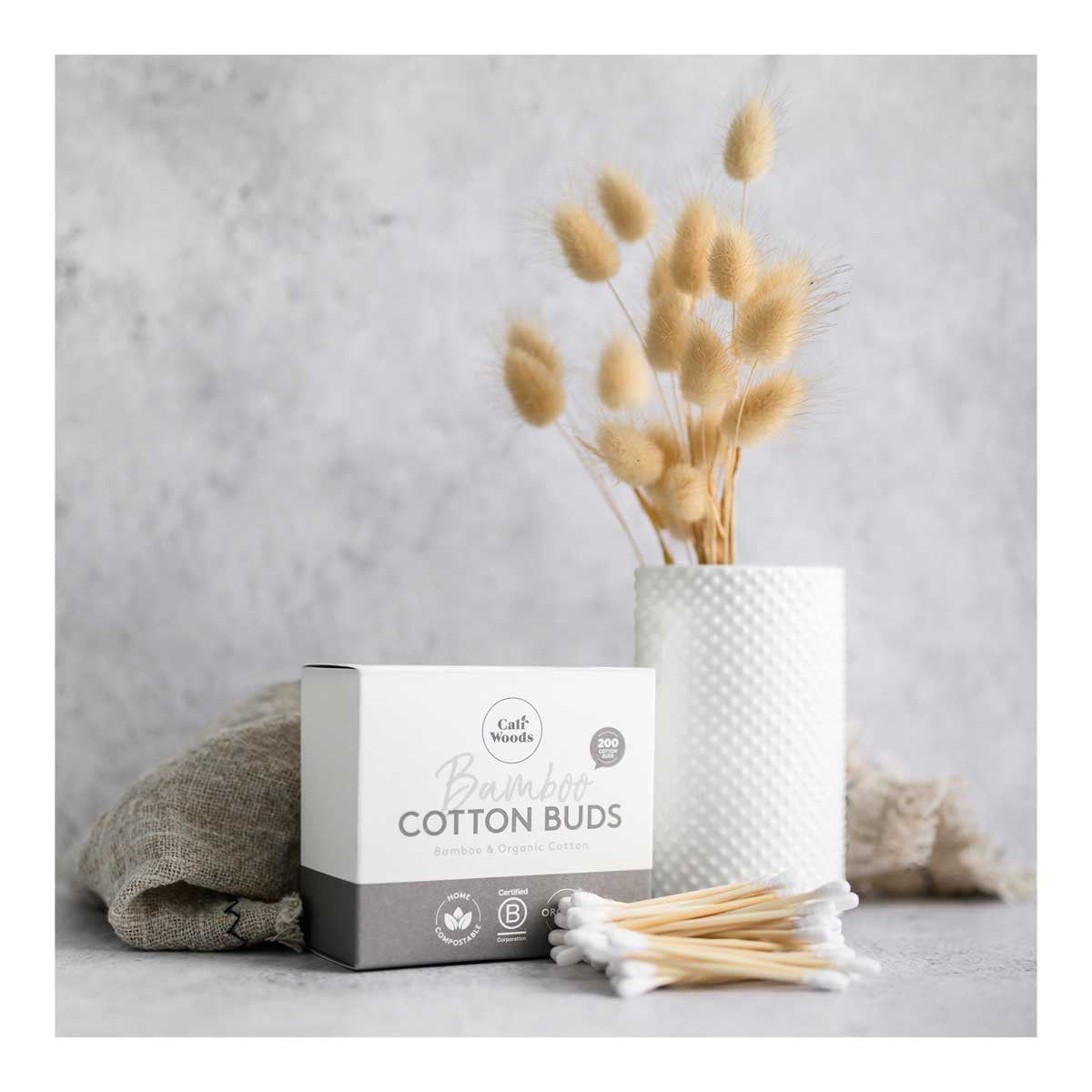 CaliWoods Bamboo & Organic Cotton Buds _2