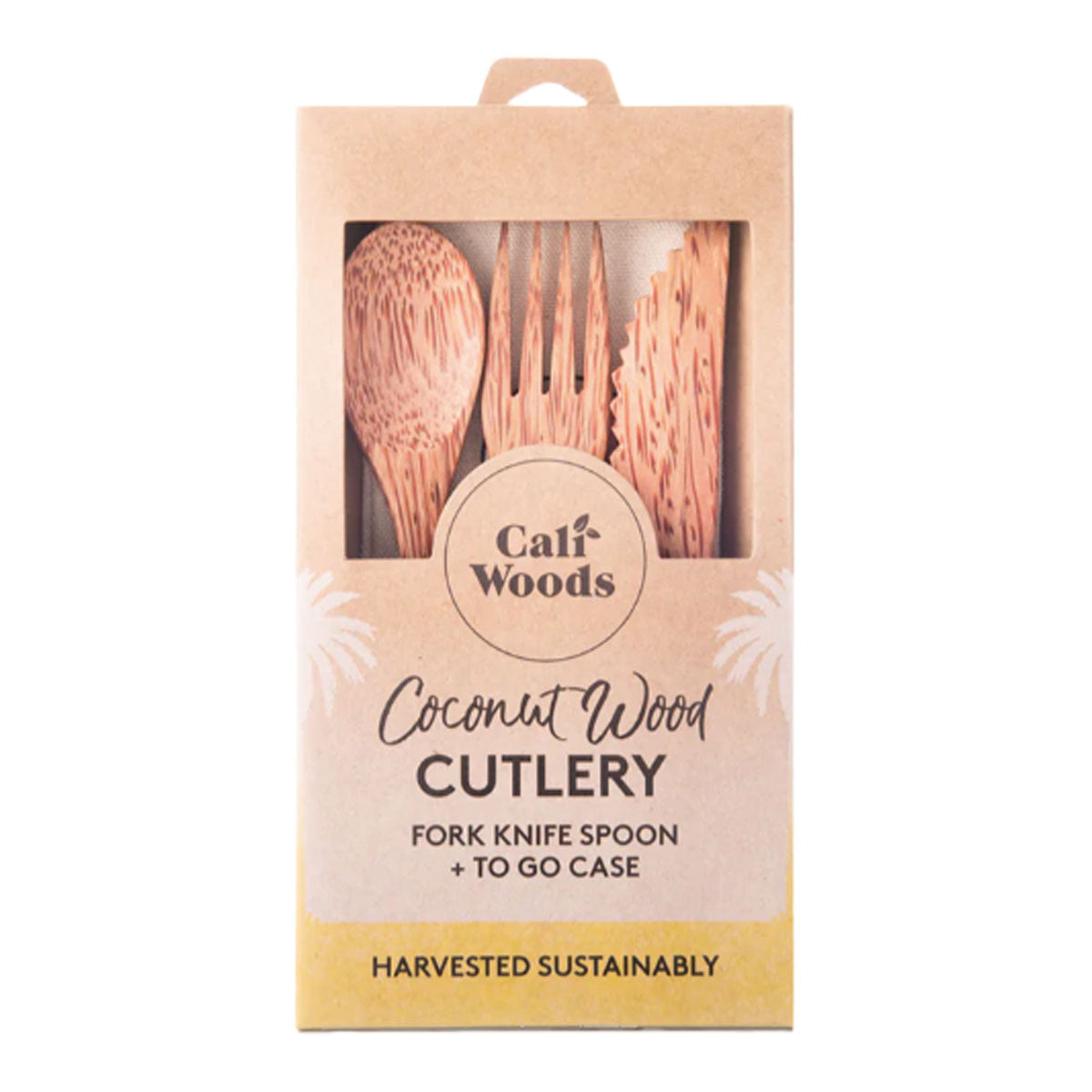 CaliWoods Coconut Wood Cutlery Pack _1