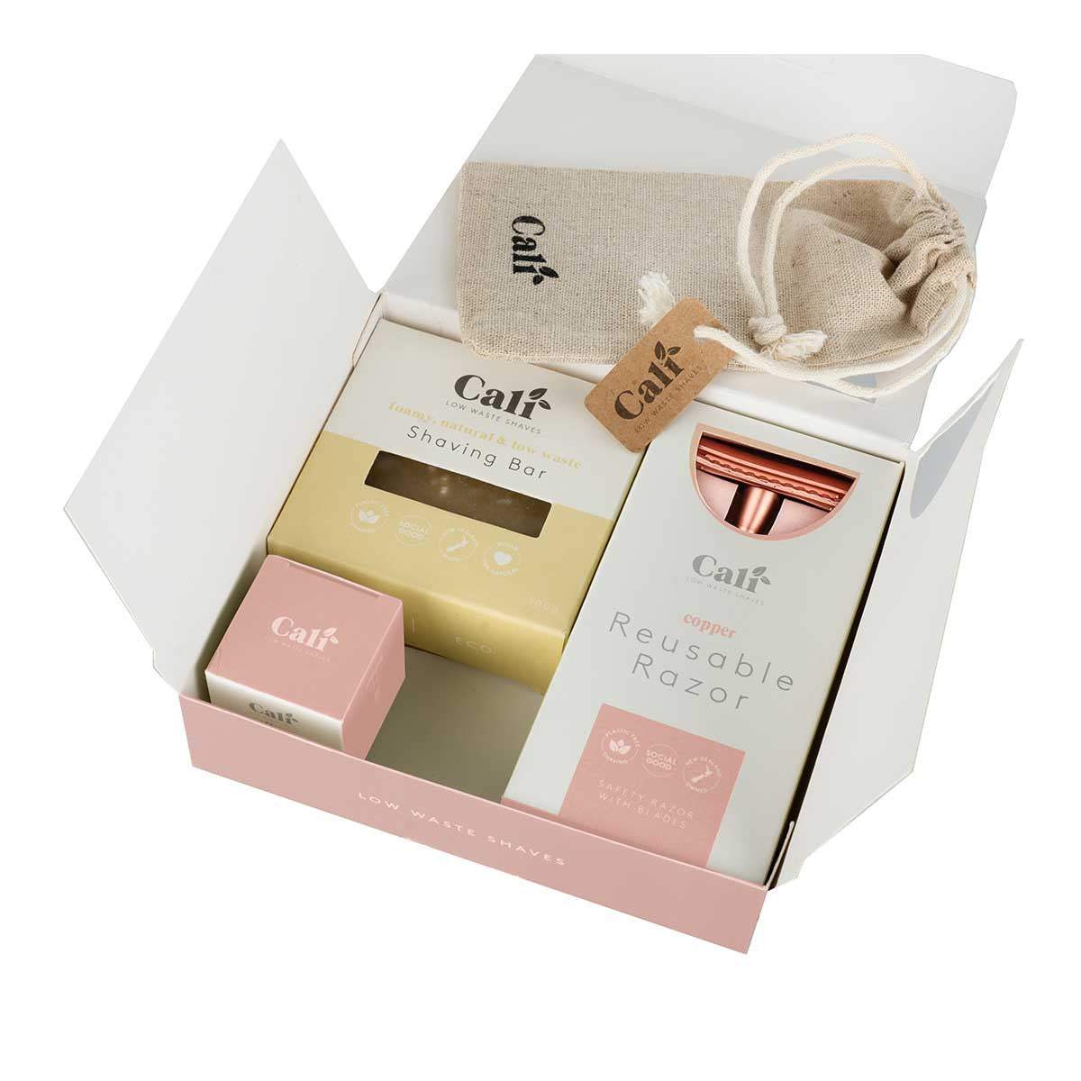 CaliWoods Low Waste Shave Kit with Stand _5