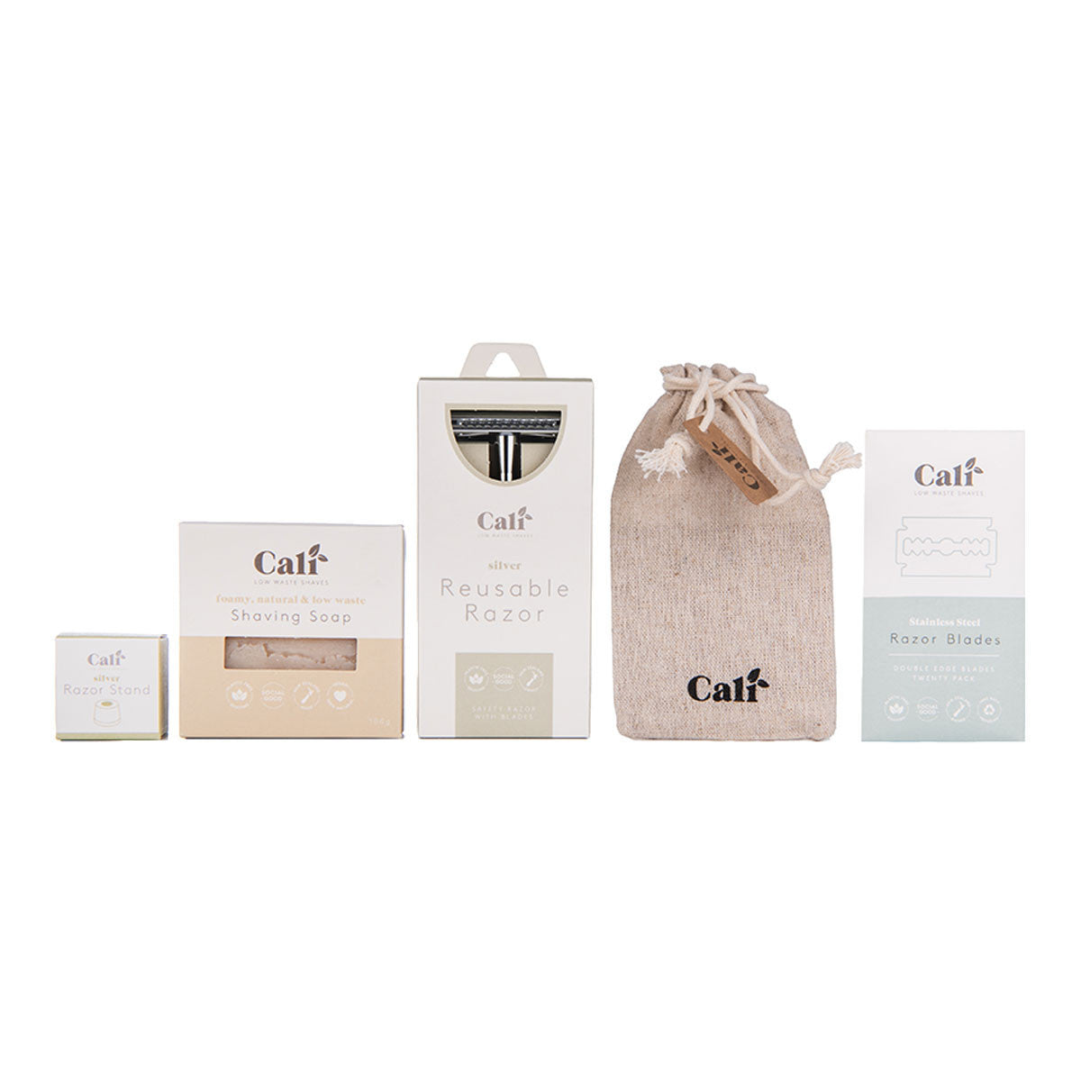 CaliWoods Low Waste Shave Kit with Stand_2