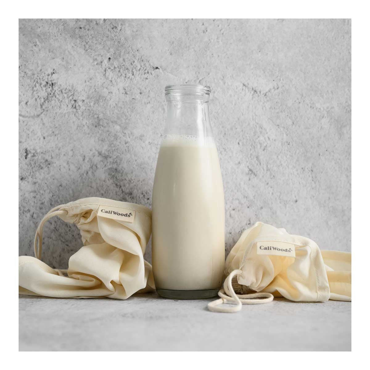 CaliWoods Organic Cotton Nut Milk Bags _3