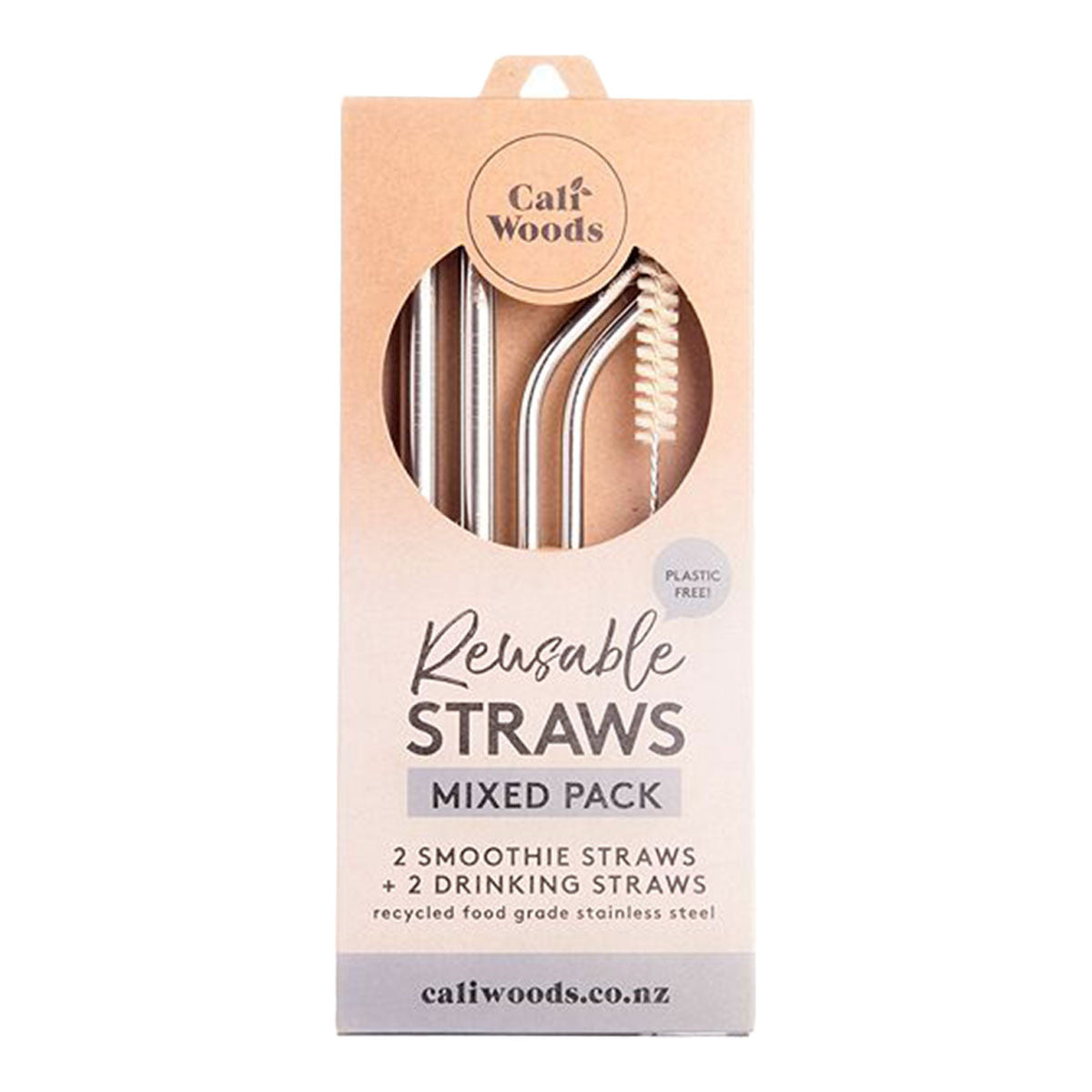 CaliWoods Reusable Metal Straws Mixed Pack _1