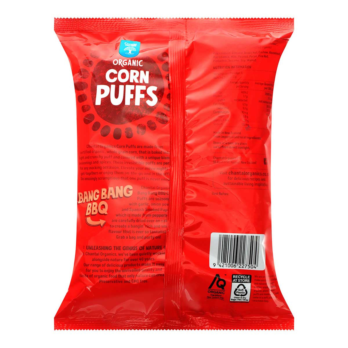 Chantal Organics Organic Corn Puffs - Bang Bang BBQ _2