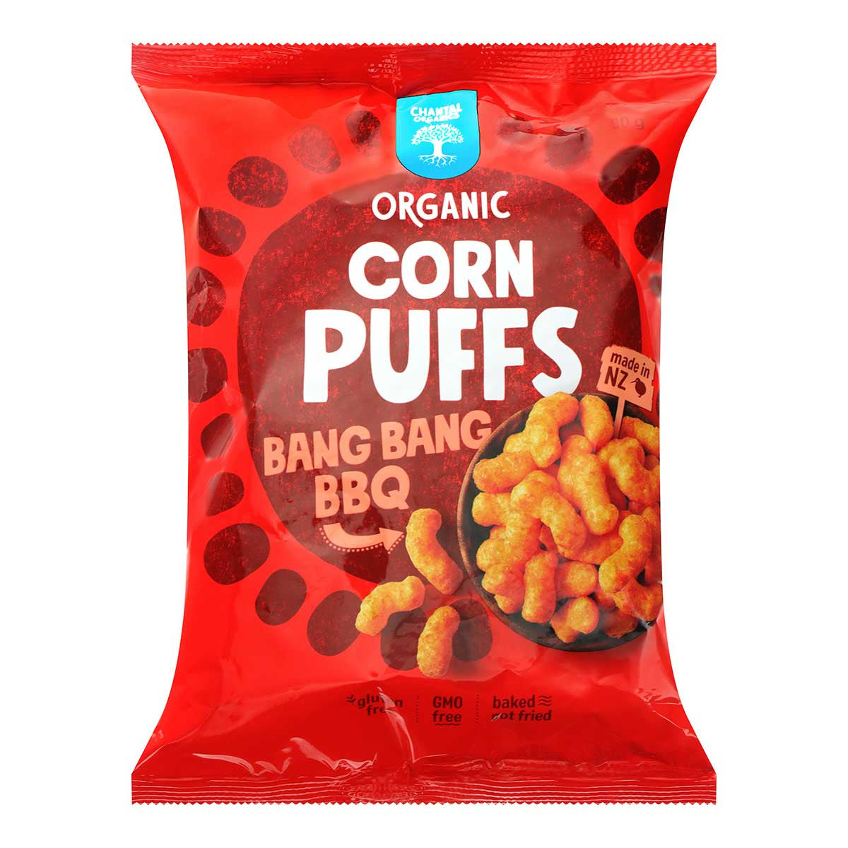 Chantal Organics Organic Corn Puffs - Bang Bang BBQ _1