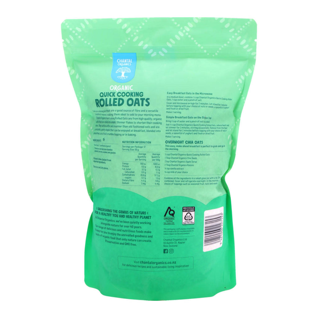 Chantal Organics Organic Quick Rolled Oats_2