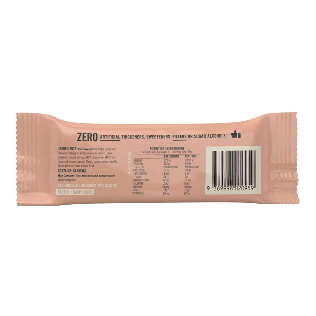 Chief Collagen Protein Bar - Cashew Shortbread_2