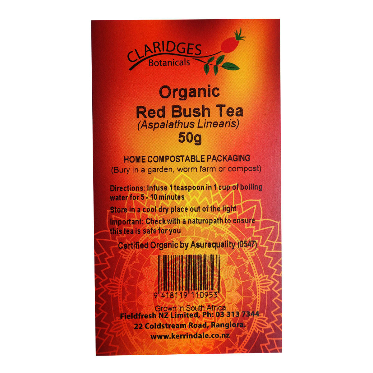 Claridges Botanicals Red Bush Tea - Loose Organic_1