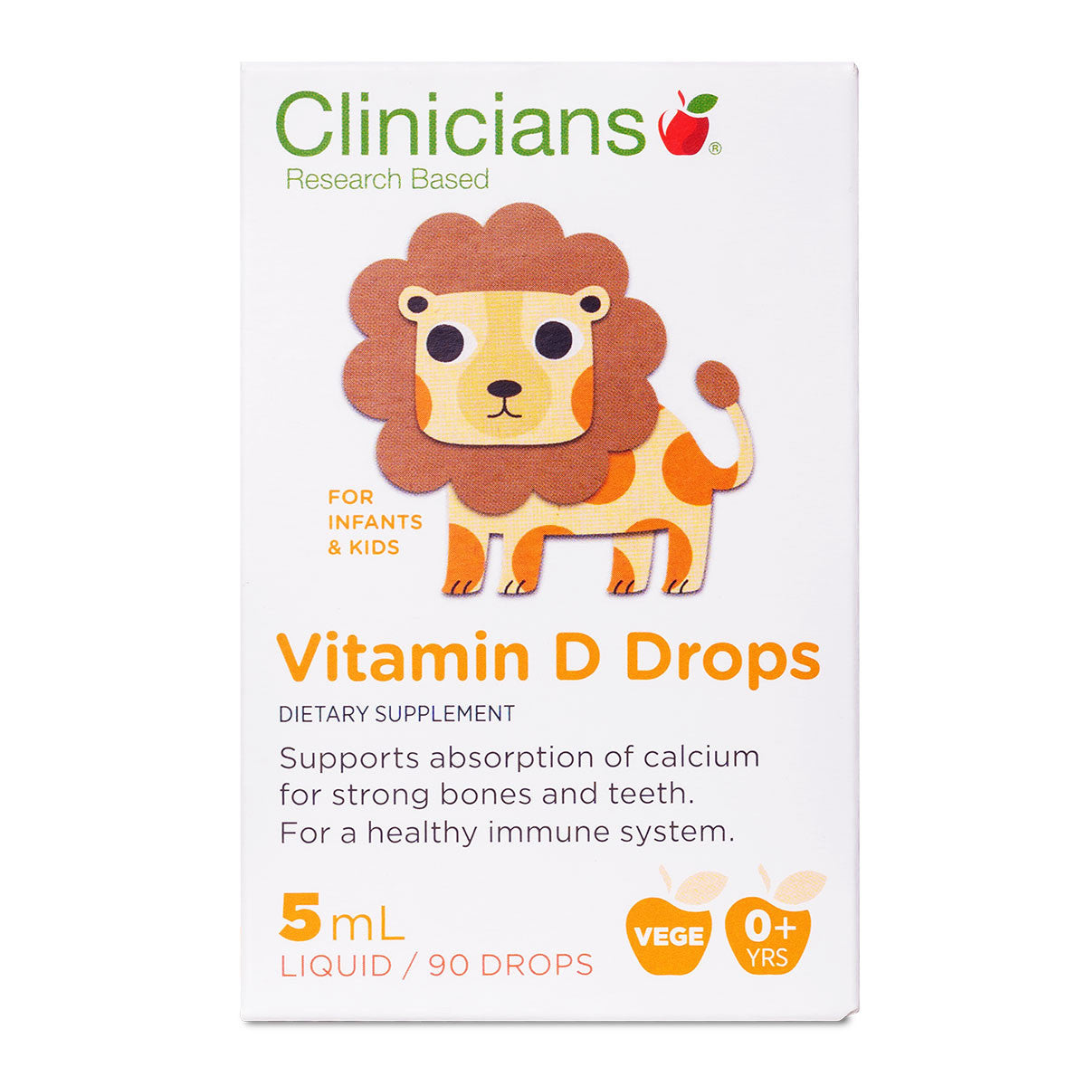 Clinicians Vitamin D Drops for Infants & Kids _1