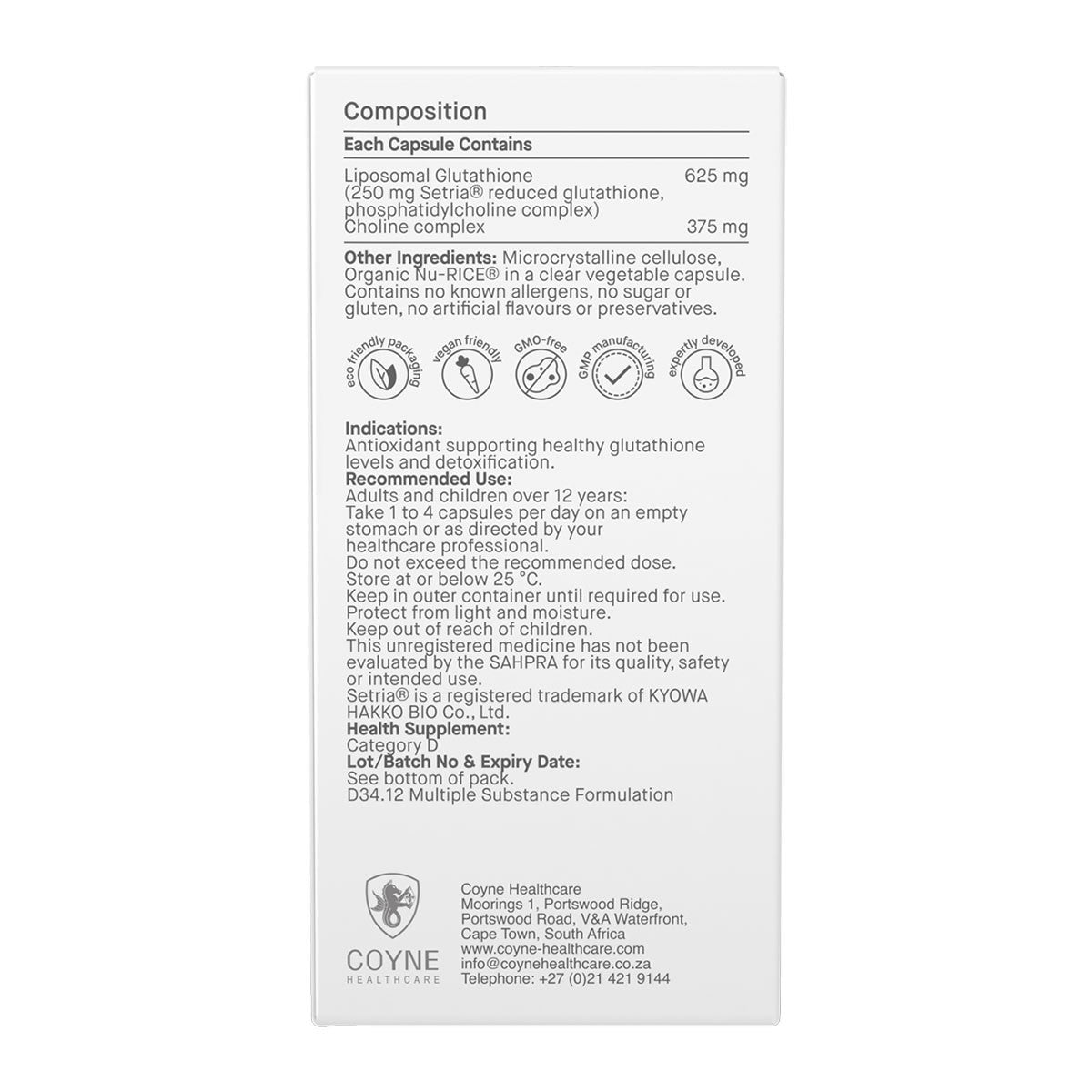 Coyne Healthcare BioMax Glutathione Liposomal _2