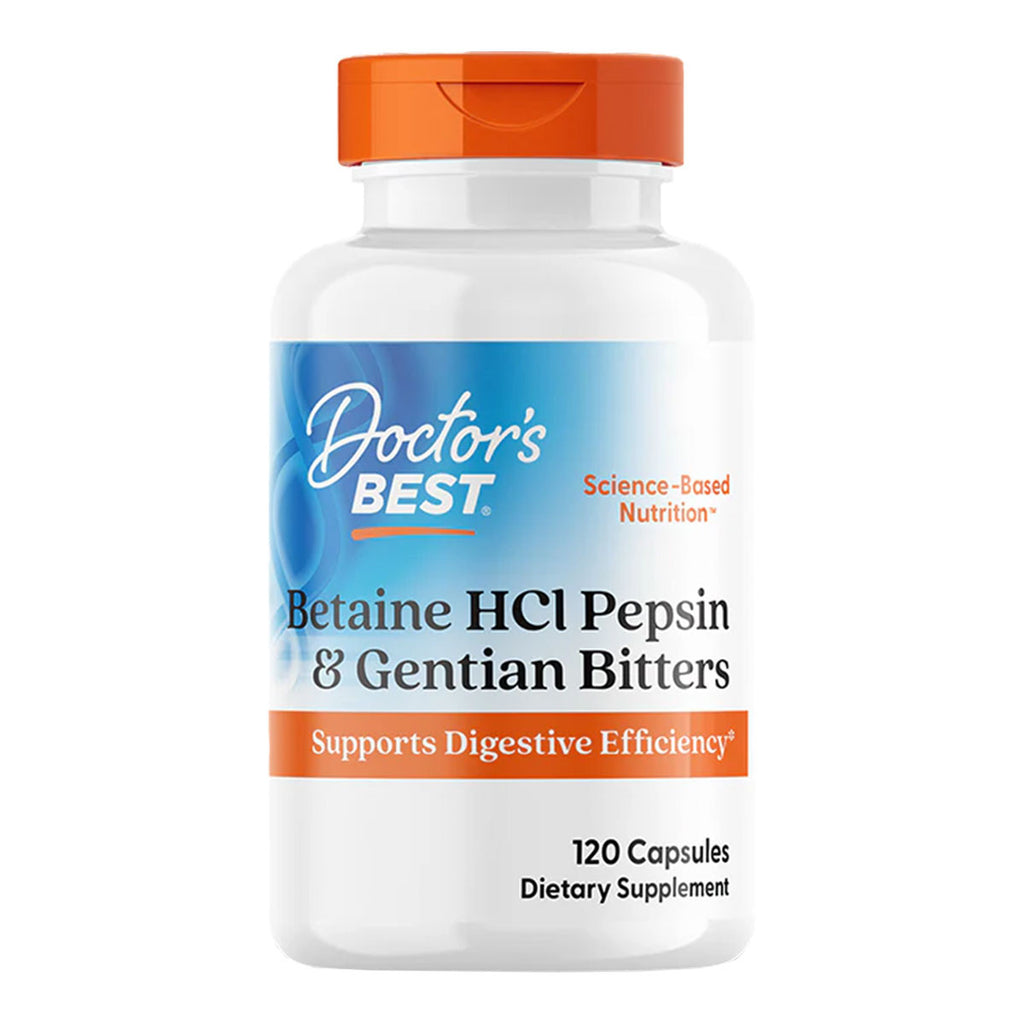 Doctor's Best Betaine HCI Pepsin & Gentian Bitters _1