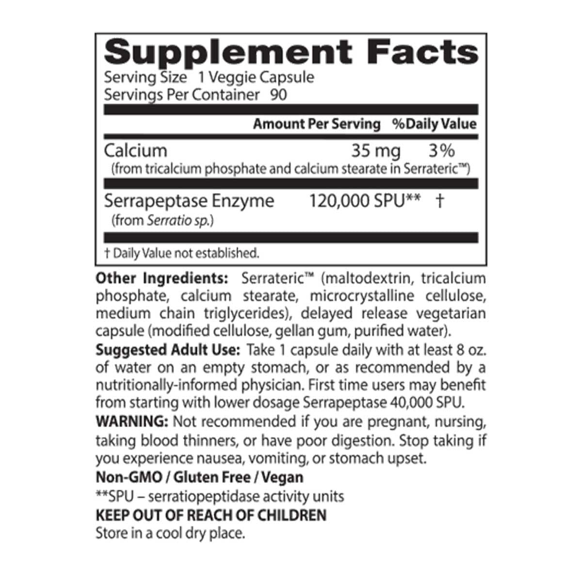 Doctor's Best High Potency Serrapeptase _2