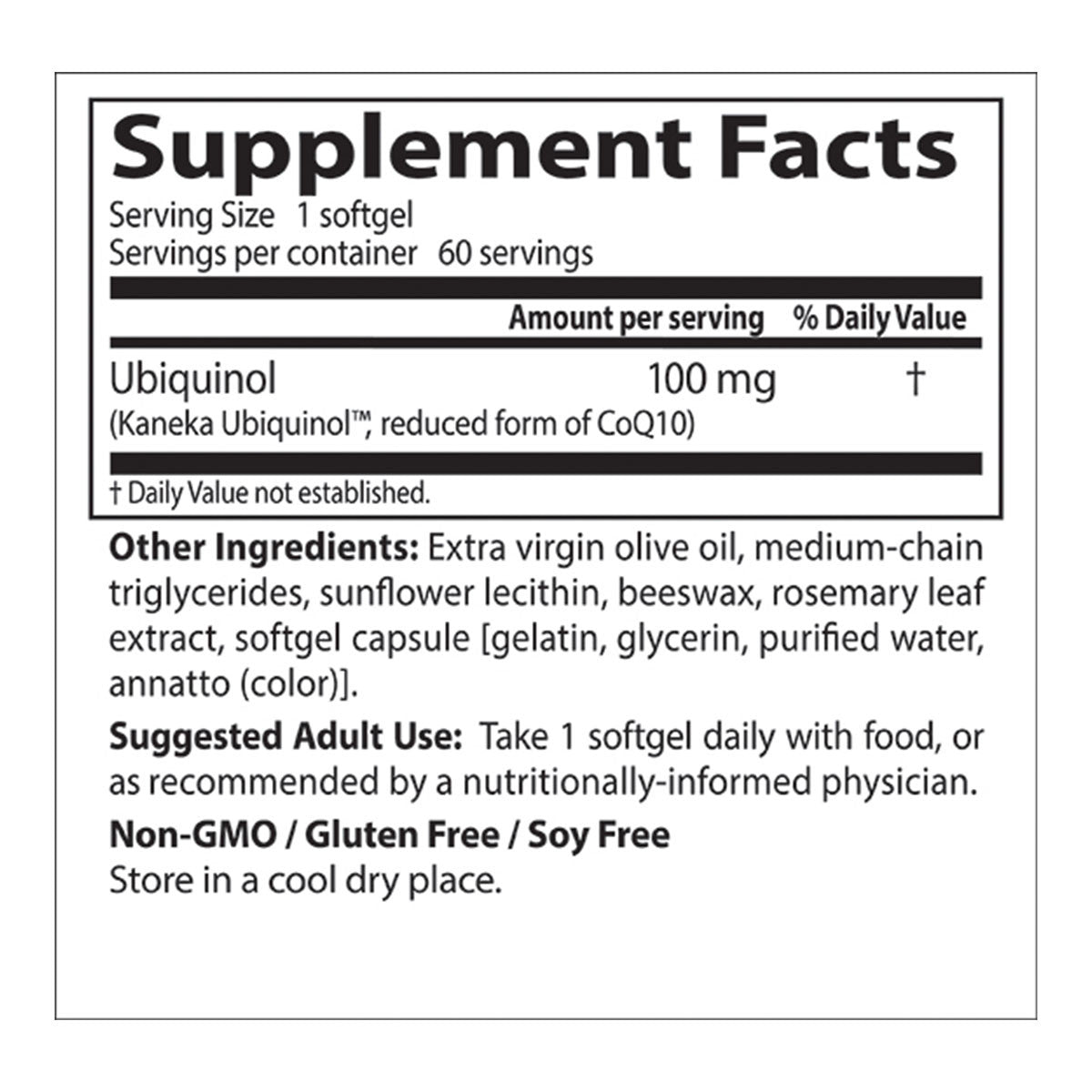 Doctor's Best Ubiquinol featuring Kaneka QH 100mg _4