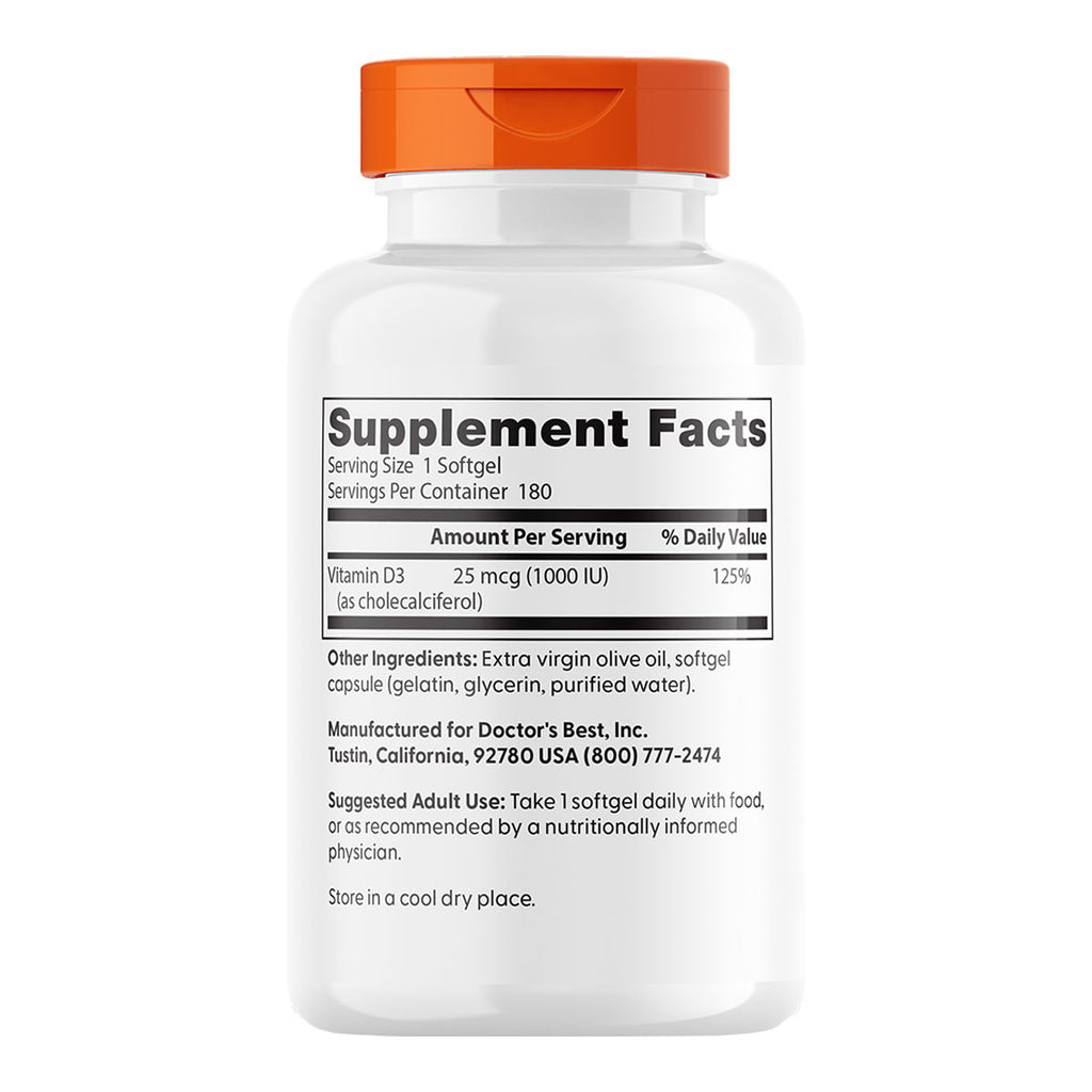 Doctor's Best Vitamin D3 1000IU _2