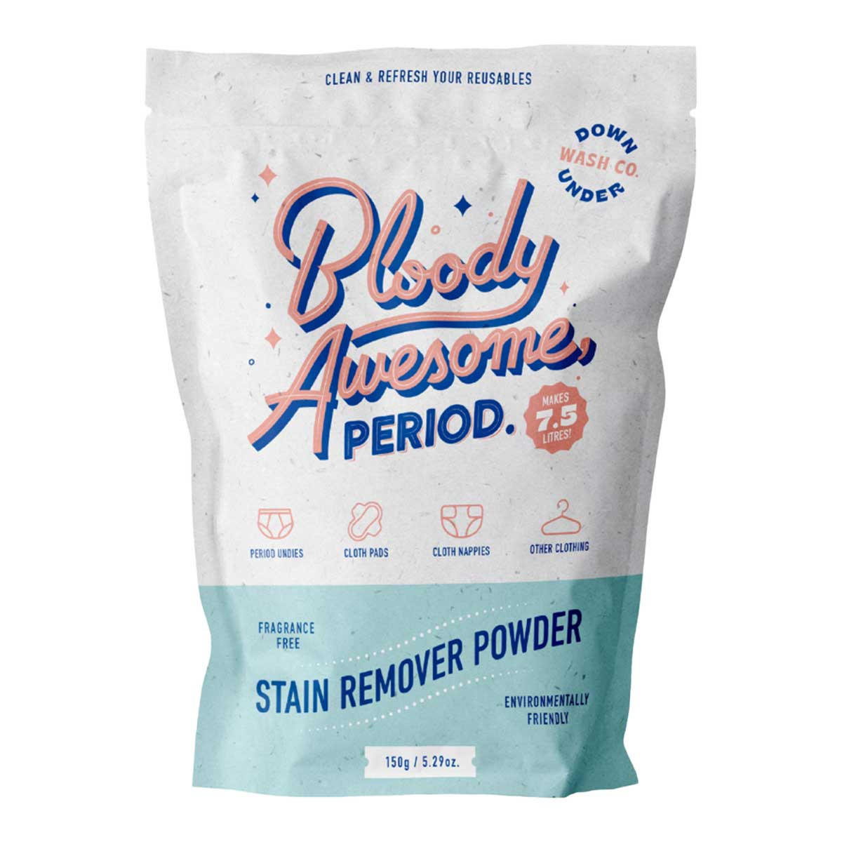 Downunder Wash Co Bloody Awesome, Period - Stain Remover Powder_1