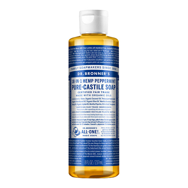 18-In-1 Pure-Castile Magic Soap - Peppermint