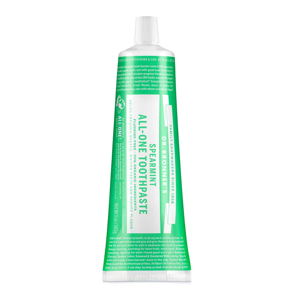 Dr Bronner's Spearmint All-One Toothpaste Fluoride-Free _1