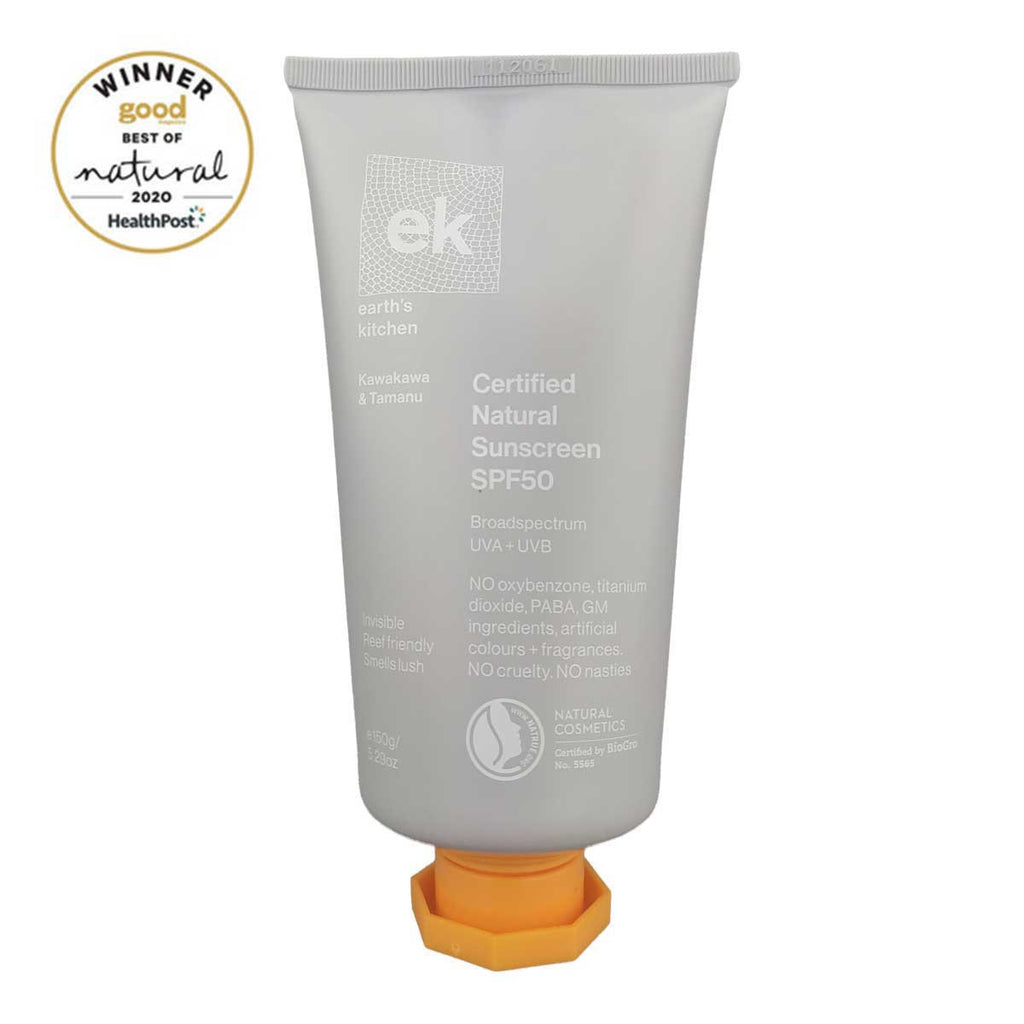 Earth's Kitchen Kawakawa & Tamanu Certified Natural Sunscreen SPF50 _1