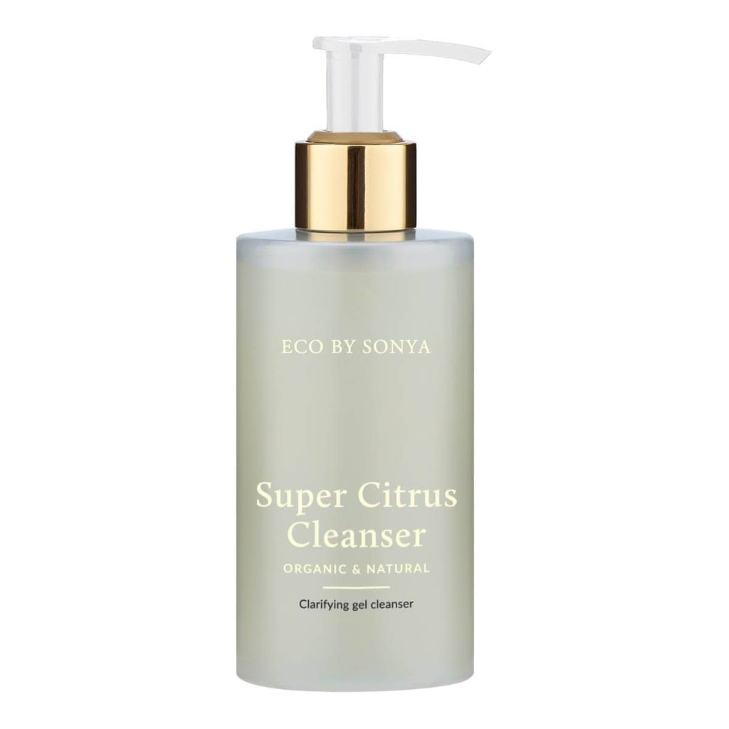 Bottle of Eco by Sonya Super Citrus Cleanser on a white background.