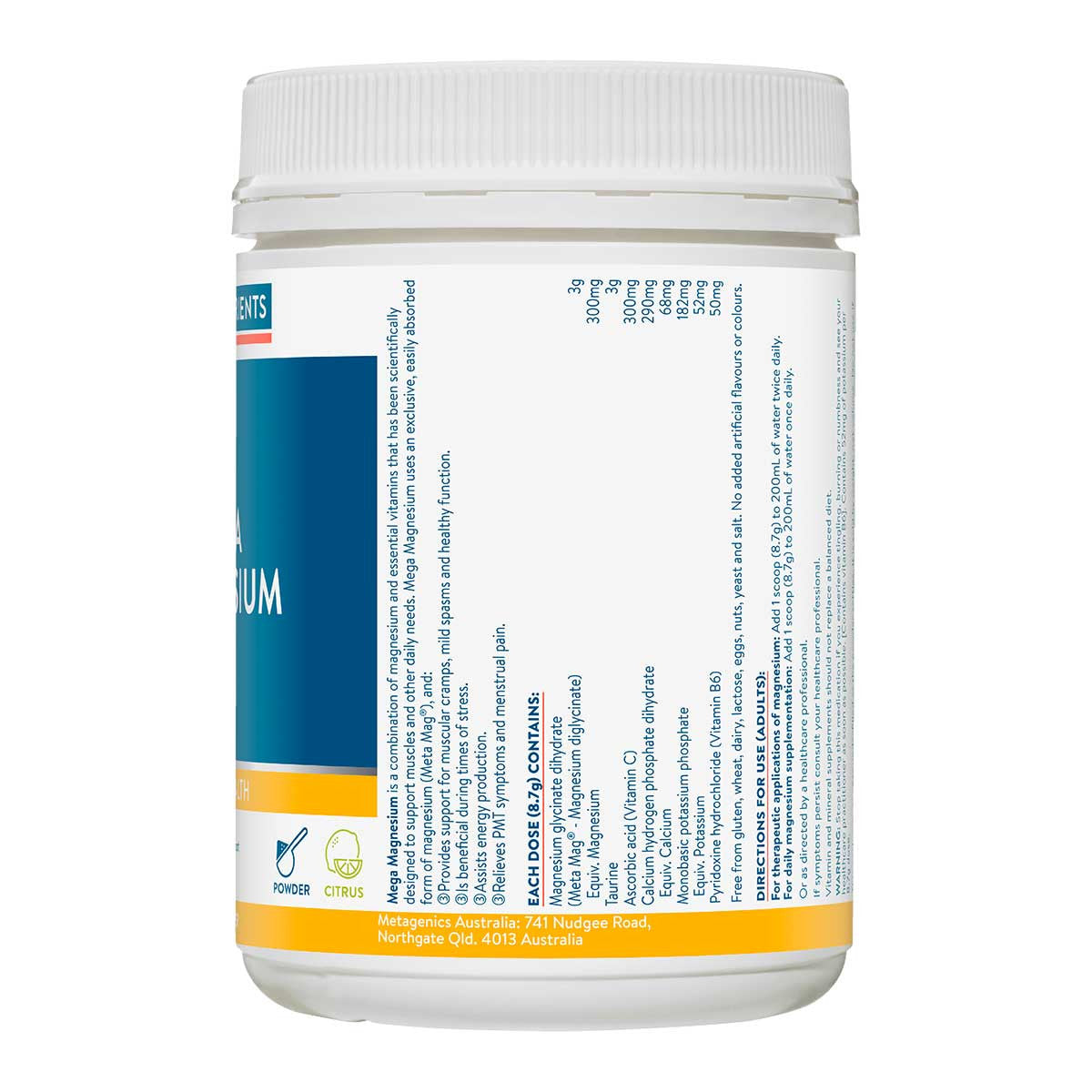 Ethical Nutrients Mega Magnesium Powder Citrus _4