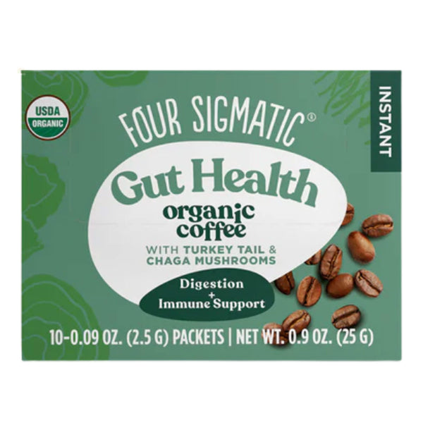 Gut Health Organic Coffee with Turkey Tail & Chaga Mushrooms