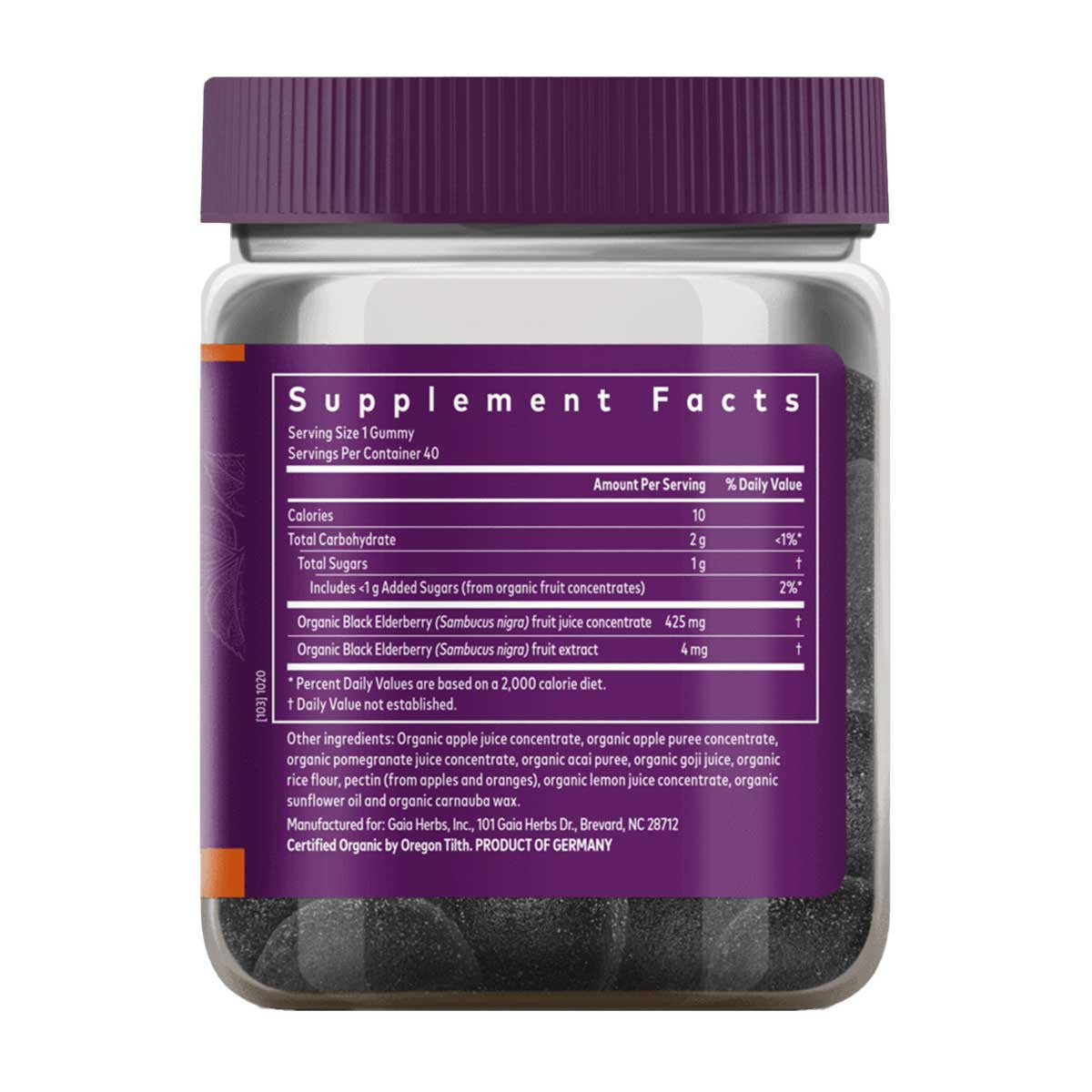 Gaia Herbs Black Elderberry Kids Daily Gummies _2