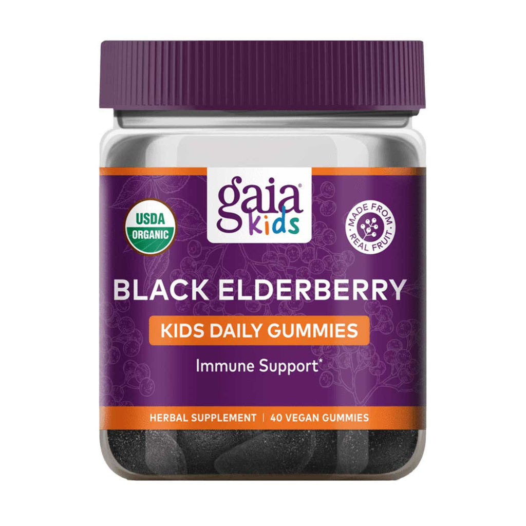 Gaia Herbs Black Elderberry Kids Daily Gummies _1