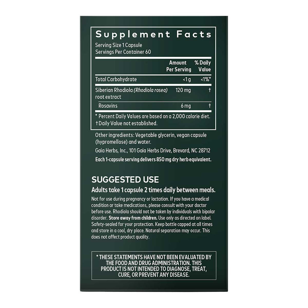 Gaia Herbs Rhodiola Rosea _3