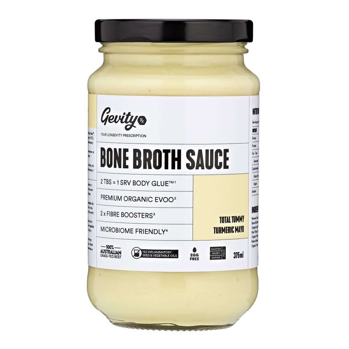 Gevity Bone Broth Sauce - Total Tummy Turmeric Mayo _1