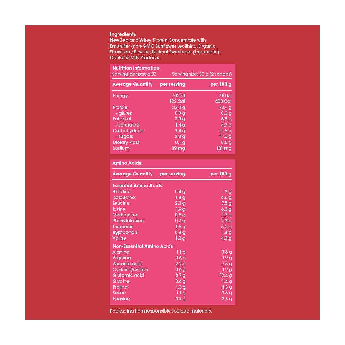 Go Good New Zealand Whey Protein Organic Strawberry_2