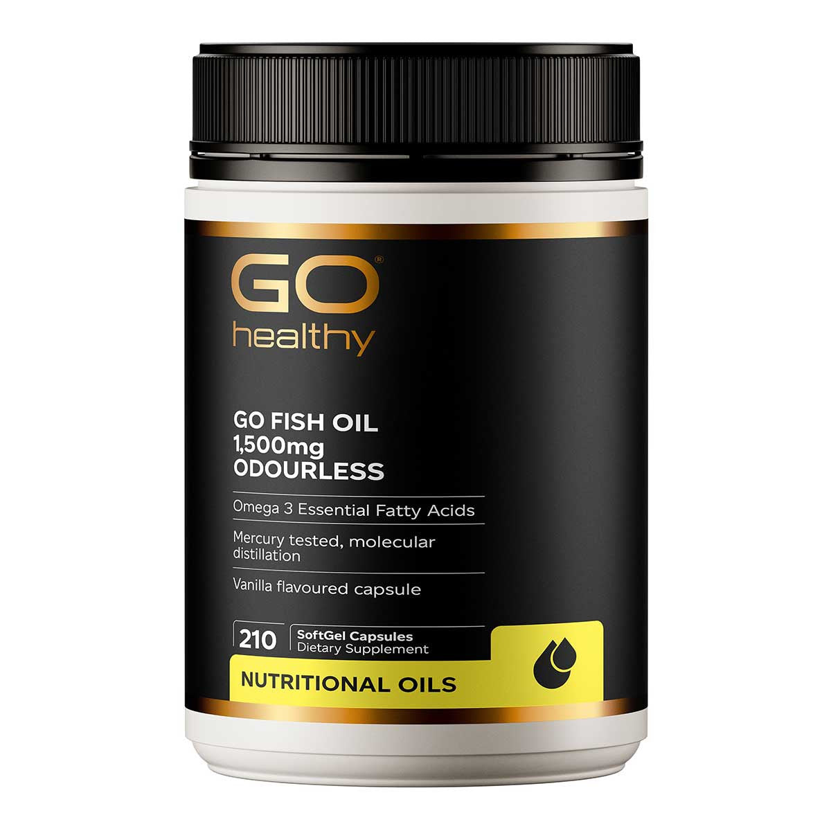 GO Healthy Go Fish Oil 1,500mg Odourless _2