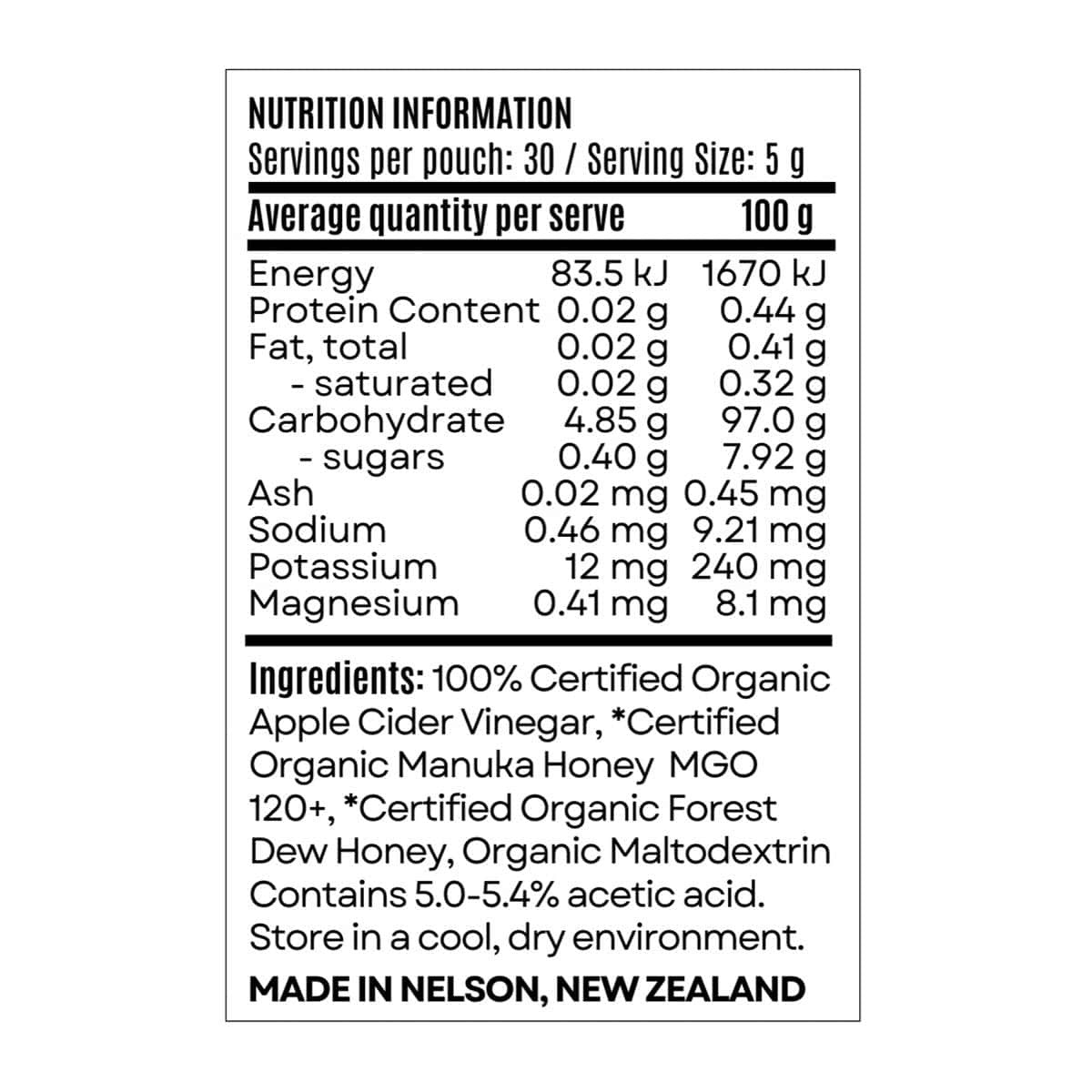 Goulter's Vinegar Products 100% Organic Apple Cider Vinegar Powder _2