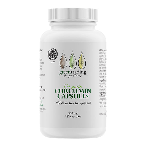 Organic Curcumin Capsules - 100% Turmeric Extract