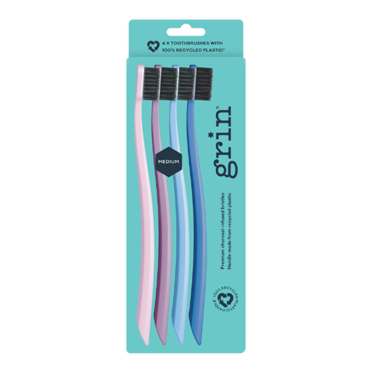 Grin 100% Recycled Toothbrushes - Medium _1