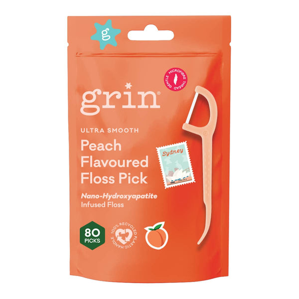Ultra Smooth Peach Flavoured Floss Picks