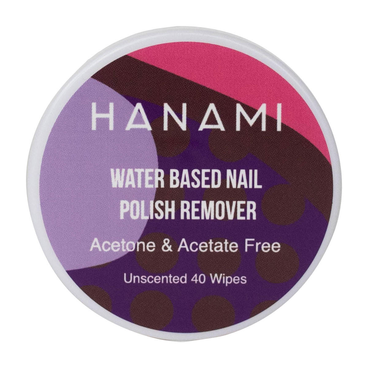 Hanami Water Based Nail Polish Remover Wipes - Unscented_1